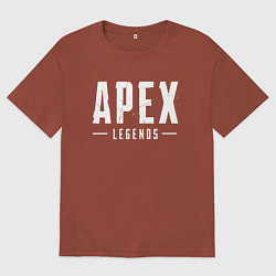 Футболка оверсайз мужская Apex Legends, цвет: кирпичный