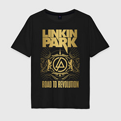 Футболка оверсайз мужская Linkin Park: Road to Revolution, цвет: черный