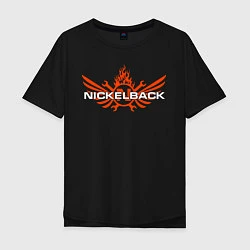 Мужская футболка оверсайз Nickelback