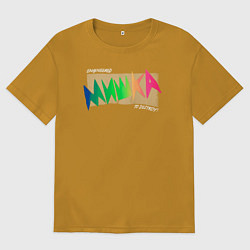 Футболка оверсайз мужская Mishka NYC x Tessa Violet, цвет: горчичный