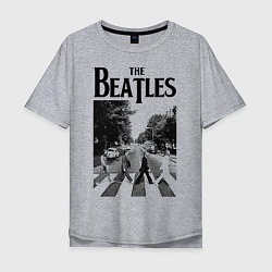 Футболка оверсайз мужская The Beatles: Mono Abbey Road, цвет: меланж