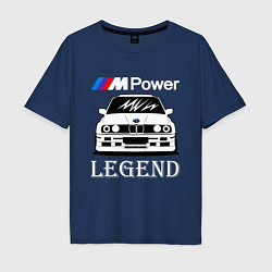 Футболка оверсайз мужская BMW M Power: Legend, цвет: тёмно-синий