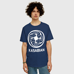 Футболка оверсайз мужская Kasabian: Symbol, цвет: тёмно-синий — фото 2