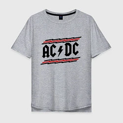 Футболка оверсайз мужская AC/DC Voltage, цвет: меланж