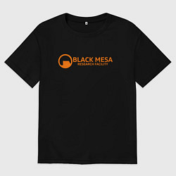 Футболка оверсайз мужская Black Mesa: Research Facility, цвет: черный