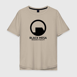 Мужская футболка оверсайз Black Mesa: Research Facility