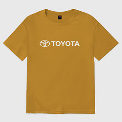 Футболка оверсайз мужская TOYOTA, цвет: горчичный