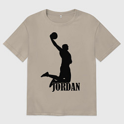 Футболка оверсайз мужская Jordan Basketball, цвет: миндальный