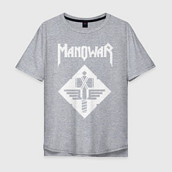 Футболка оверсайз мужская Manowar, цвет: меланж