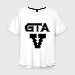 Футболка оверсайз мужская GTA 5, цвет: белый