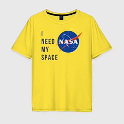 Мужская футболка оверсайз Nasa i need my space