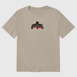 Футболка оверсайз мужская WorkOut: GTA V Style, цвет: миндальный
