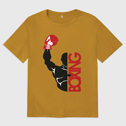 Футболка оверсайз мужская Boxing, цвет: горчичный