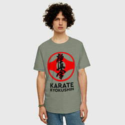 Футболка оверсайз мужская Karate Kyokushin, цвет: авокадо — фото 2