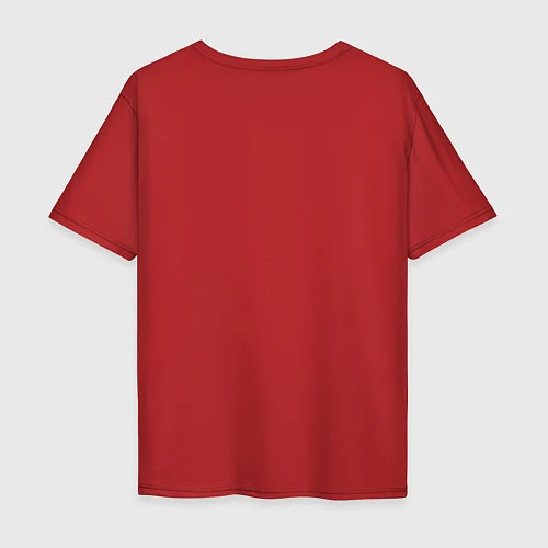 Мужская футболка оверсайз Moordale School / Красный – фото 2