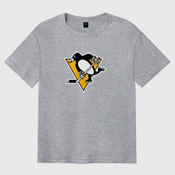 Футболка оверсайз мужская Pittsburgh Penguins: Evgeni Malkin, цвет: меланж
