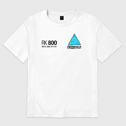 Футболка оверсайз мужская RK800 CONNOR, цвет: белый