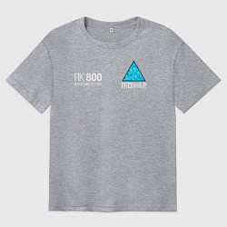 Футболка оверсайз мужская RK800 CONNOR, цвет: меланж