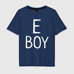Футболка оверсайз мужская E BOY, цвет: тёмно-синий