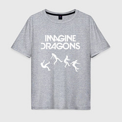 Футболка оверсайз мужская IMAGINE DRAGONS, цвет: меланж
