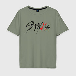 Футболка оверсайз мужская STRAY KIDS BANGCHAN, цвет: авокадо