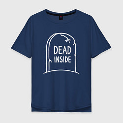 Мужская футболка оверсайз Dead inside