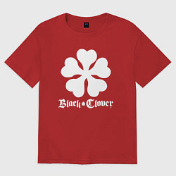 Футболка оверсайз мужская Black Clover, цвет: красный