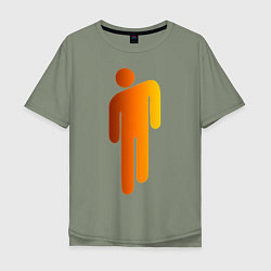 Мужская футболка оверсайз Billie Eilish: Orange Manikin