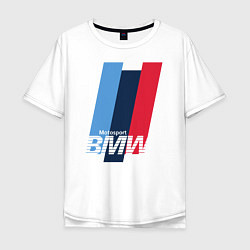 Футболка оверсайз мужская BMW motosport, цвет: белый