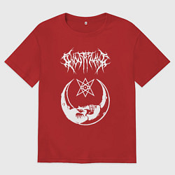 Футболка оверсайз мужская GHOSTEMANE, цвет: красный