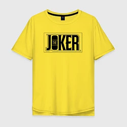 Футболка оверсайз мужская The Joker, цвет: желтый