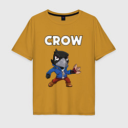 Мужская футболка оверсайз BRAWL STARS CROW