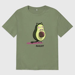 Футболка оверсайз мужская Авокот, цвет: авокадо
