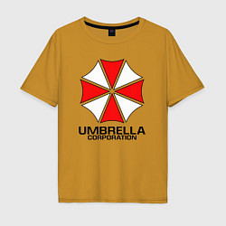 Футболка оверсайз мужская UMBRELLA CORP, цвет: горчичный