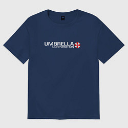Футболка оверсайз мужская UMBRELLA CORP, цвет: тёмно-синий