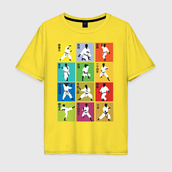 Футболка оверсайз мужская Karate Position, цвет: желтый