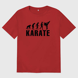 Футболка оверсайз мужская Karate Evolution, цвет: красный