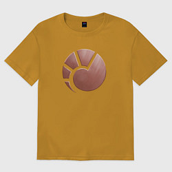 Футболка оверсайз мужская MINMATAR, цвет: горчичный