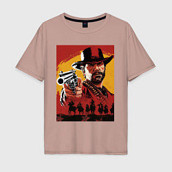Мужская футболка оверсайз Red dead redemption 2