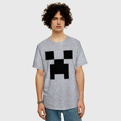 Футболка оверсайз мужская Minecraft, цвет: меланж — фото 2