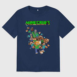 Мужская футболка оверсайз Minecraft