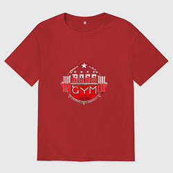 Футболка оверсайз мужская Boss of GYM Color, цвет: красный