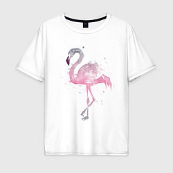 Футболка оверсайз мужская Flamingo, цвет: белый