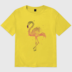 Футболка оверсайз мужская Flamingo, цвет: желтый