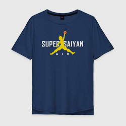 Футболка оверсайз мужская Super Saiyan, цвет: тёмно-синий