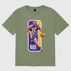 Футболка оверсайз мужская NBA Kobe Bryant, цвет: авокадо