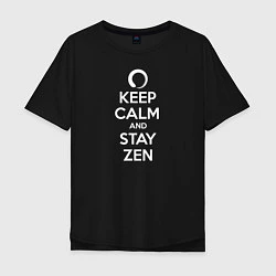 Мужская футболка оверсайз Keep calm & stay Zen