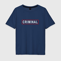 Мужская футболка оверсайз Криминал