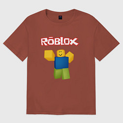 Футболка оверсайз мужская ROBLOX, цвет: кирпичный