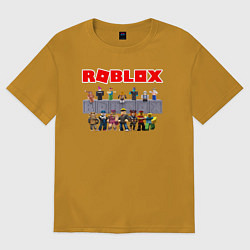 Футболка оверсайз мужская ROBLOX, цвет: горчичный